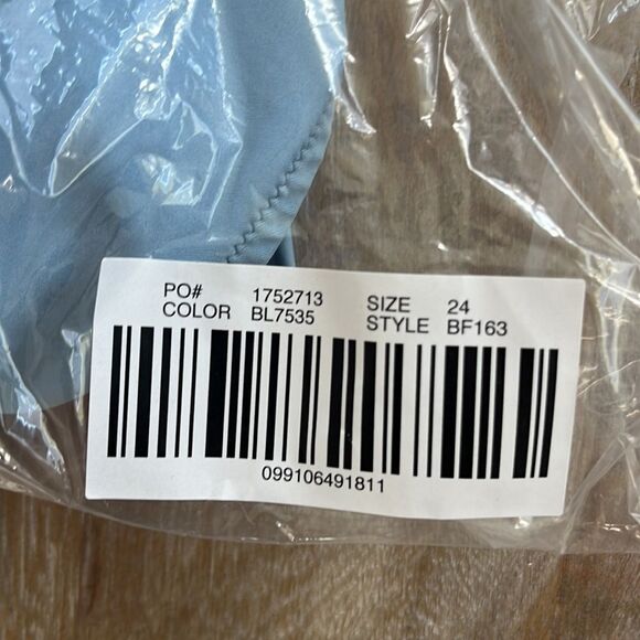 J Crew Swimsuit Size 24 V Neck One Piece Blue - Picture 7 of 7